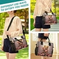 thumbnail image 5 of Bear Roses Flowers Butterflies Cooler Bag Lunch Bag Soft Cooler Cooling Tote Insulated Lunch Box for Adult Men Women, 5 of 6
