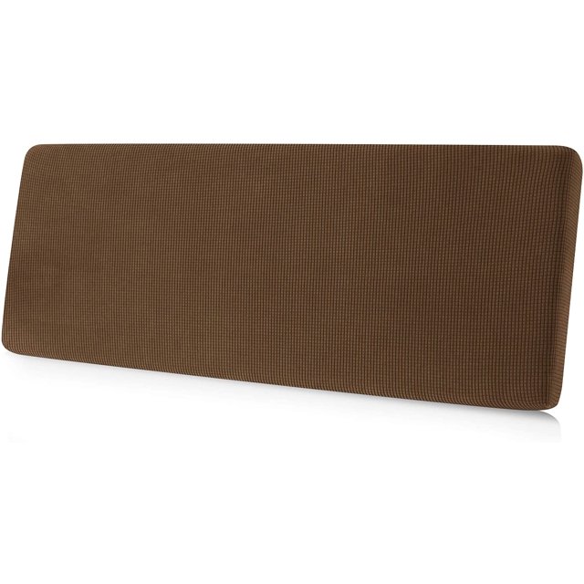 CHUN YI 1 Piece Cushion Cover Spandex Stretch Textured Grid Box Cushion Seat Slipcover