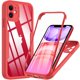 thumbnail image 1 of Funda para iPhone 14 13 12 11 Pro Max 14 Plus XS MAX XR de 360 grados transparente, cuerpo completo, resistente, Protector de pantalla incorporado, 1 of 4