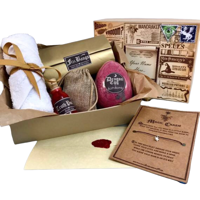 Witchcraft and Wizardry Dragon Egg Bath Bomb Gift Set, Bathroom Gift Sets for Adults, Kids