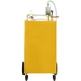thumbnail image 1 of KFFKFF Réservoir de Carburant de 30 Gallons, Réservoir d'Essence Mobile et 4 Roues, Équipé d'Une Pompe de Transfert Manuelle, Support pour Carburant Essence Diesel pour Automobiles, Tondeuses à Gazon, VTT, Bateaux et Plus, Jaune, 1 of 9