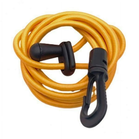 2x Kayak boat paddle Leash Clip Boat Fishing Rod Tether Holder Keeper Lanyard - Yellow 120cm