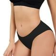 thumbnail image 2 of Charmgo Culottes Menstruelles pour Femmes, Couleur Unie, Grande Taille, Anti-Fuites, Conservatrices, Taille Basse, Culottes de Règles, Shorty Taille Basse, Culottes Post-Partum, Culottes de Règles pour Femmes, Noir, TG, 2 of 5