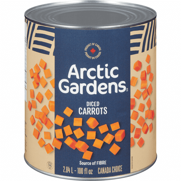 Arctic Gardens Carottes en dés en Vrac Grandes 2,84l/6lbs