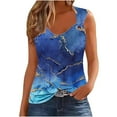 thumbnail image 2 of EQWLJWE Hauts pour Femmes Décontractés Plus, Hauts d'Été pour Femmes 2024 Tendance Vacances, Hauts d'Été Unis pour Femmes Décontractés Tendance Manches Courtes T-Shirts Col Rond Tee Mode, 2 of 5