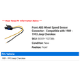 thumbnail image 2 of Front ABS Wheel Speed Sensor Connector - Compatible with 1989 - 1993 Jeep Cherokee 1990 1991 1992, 2 of 2