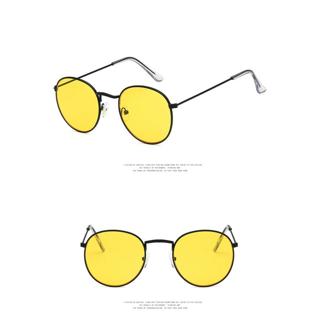 vintage round frame sunglasses