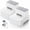 Grey+white, variant on 2 Step Toddler Step Stool, Non-Slip Multifunctional Kids Step Stool for Bathroom Sink & Toilet Potty Training,Supports Up to 220 lbs (2 Packs, White)