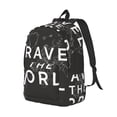 thumbnail image 2 of Balery Travel The World1 Vintage Canvas Backpack for Men and Women - Large Capacity, Durable Travel Laptop Bag for School, Work, Hiking, and Outdoor Activities, 2 of 7