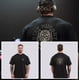 thumbnail image 1 of Camiseta de algodón para hombre y mujer, camisa holgada de gran tamaño, estilo deportivo, para gimnasio y Fitness, verano, 2023 xuanjing unisex, 1 of 2