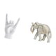 thumbnail image 5 of Estatua del gesto de la roca,Figuras de estatuas de dedos con gestos de música rock,Esculturas de resina creativas y modernas para estantes,Figura de elefante,Escultura rústica de elefante, 5 of 8