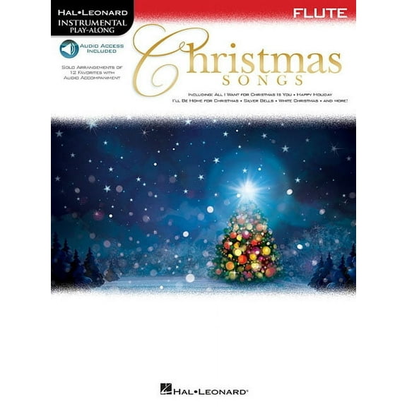 Christmas Songs for Flute: Instrumental Play-Along, (Paperback)