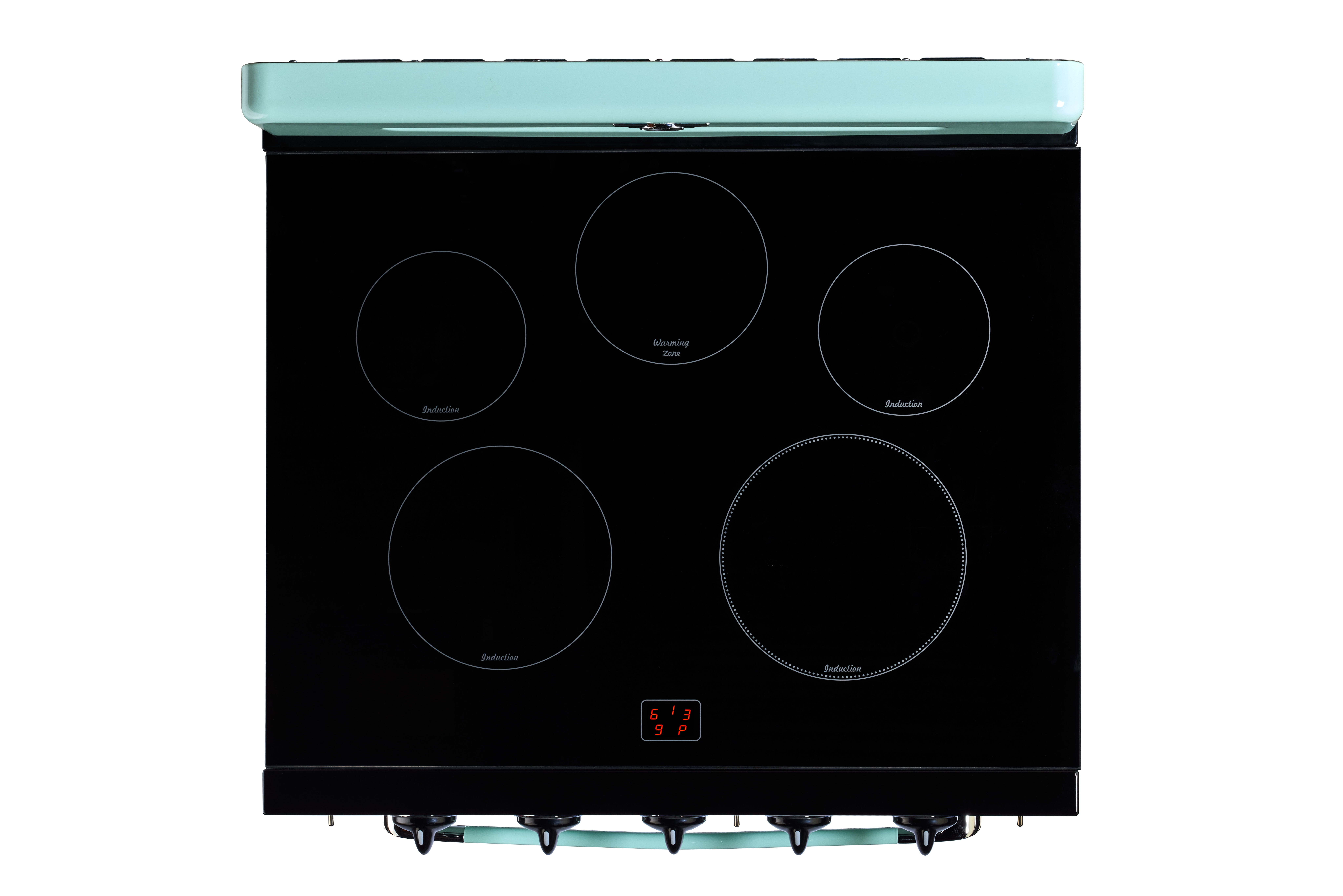 Unique 30' Classic Retro Induction Range, Ocean Mist Turquoise