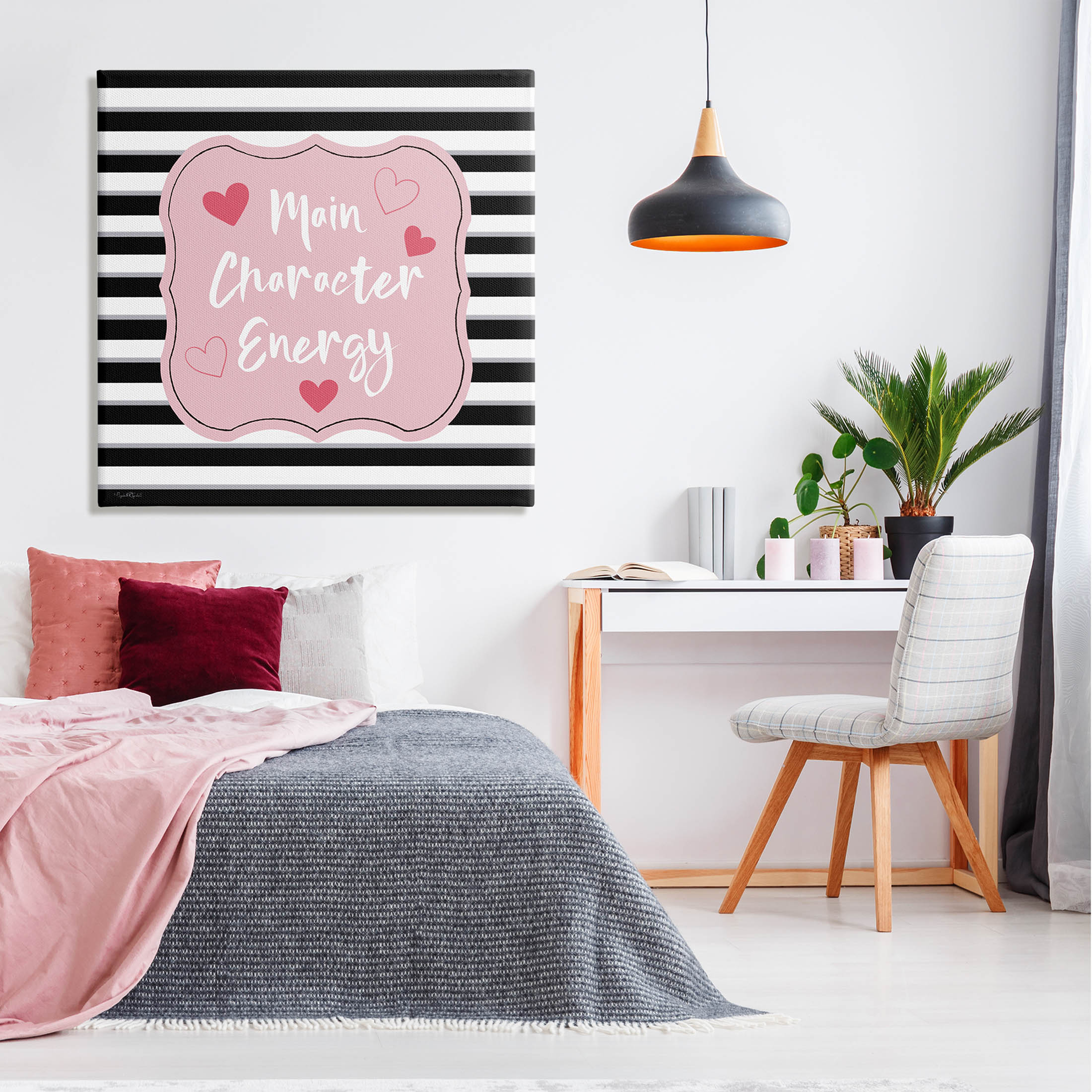 Stupell Industries Main Character Energy Patterned Graphic Art Gallery Wrapped Canvas Print Wall Art, Design by Elizabeth Tyndall