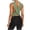 A230-Army Green, variant on Sleeveless for Women Crop Tank Top Cross Back Halter Open Back Workout Yoga Top Casual Basic Cami Top