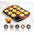 thumbnail image 6 of Silicone Muffin Pans Nonstick 12 Cup Silicone Cupcake Molds for Baking, 6 of 6