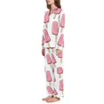 thumbnail image 2 of FORMRS Womens Pajama Set Long Sleeve Top and Pants with Pockets Soft Comfy Lounge Sleepwear, Sizes S-2XL, Pink Ice Cream, 2 of 7