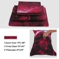 thumbnail image 4 of Unique Bargains Star Colored Sky Moon Night Duvet Cover Fuchsia Starry Pattern 4pcs, 4 of 9