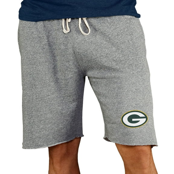 Men's Concepts Sport Gray Green Bay Packers Mainstream Terry Shorts