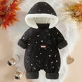 thumbnail image 2 of Kogui Snow Suit Toddler Boy Baby Boy Winter Fleece Snowsuit Jacket Toddler Girl Jumpsuit Warm Snow Suit Coat 2T 3T (Black,2-3 Years), 2 of 7