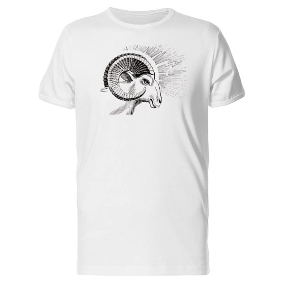 Grunge Ram Sketch Tee Men's -Image by Shutterstock
