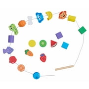 Spark Create Imagine ,Wooden Lacing Beads, 3y+, Wooden Materials for Preschool Children