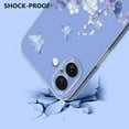 thumbnail image 5 of Compatible with iPhone 16e Case Clear with Flower Design, Cute Soft Silicone TPU Floral Aesthetic Women Girls Transparent Protective Shockproof Anti-Scratch Anti-Yellow Phone Cover, A, 5 of 9