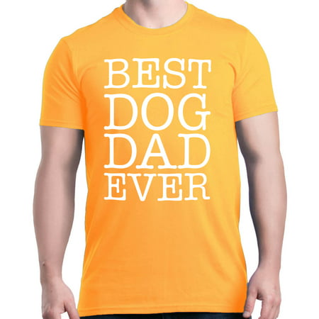 Shop4Ever Men's Best Dog Dad Ever Father's Day Graphic