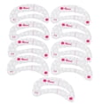 thumbnail image 1 of 9pcs Pro Réutilisable Pochoir Sourcils Set Sourcils DIY Dessin Guide Style Shapin, 1 of 5