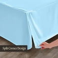 thumbnail image 5 of SGI Bedding 16 Inch Pleated Bed Skirt | Microfiber Bed Skirt | Fade Resistant, Wrinkle Free, Anti-static, Decorative, Extra Storage Space, Clutter-Free | Queen, Light Blue, 5 of 8