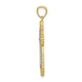 thumbnail image 2 of Auriga Fine Jewelry 14K Two-tone Polished Cross Pendant for Women (L - 31.52 mm, W - 17.4 mm), 2 of 5