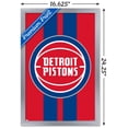 thumbnail image 3 of NBA Detroit Pistons - Logo 20 Wall Poster, 14.725" x 22.375", Framed, 3 of 5