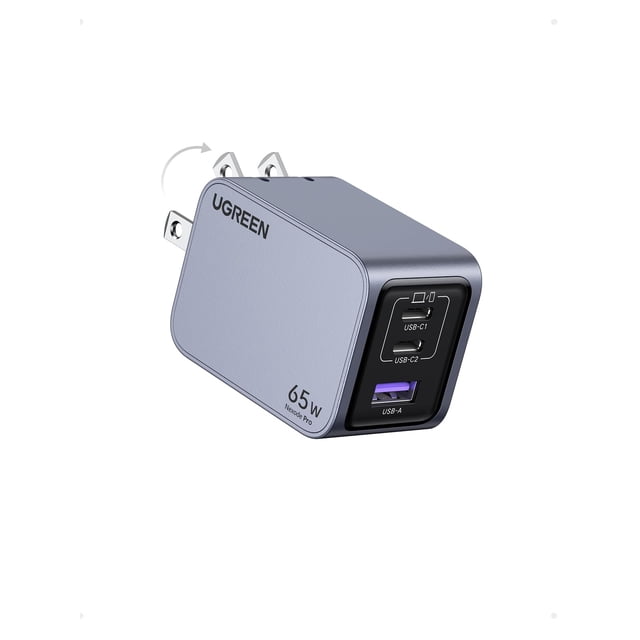 Bloque de carga UGREEN Nexode Pro de 65 W USB C de 3 puertos para MacBook