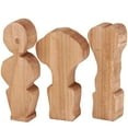 thumbnail image 4 of Set of 3 Wooden Topiary | Stand-alone Wooden Plant Shaped Decor, 4 of 4