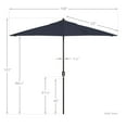 thumbnail image 5 of Havenside Home North Bend 9-foot Round Auto-tilt, Bronze Finish, Sunbrella Patio Umbrella by  Spectrum Indigo, 5 of 5
