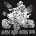 thumbnail image 3 of CafePress - More Mud More Fun On An ATV (B/W) Dark T Shirt - Men's Classic Graphic Cotton T-Shirt, 3 of 4