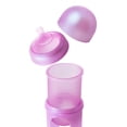 thumbnail image 3 of Boon NURSH® Reusable Baby Bottles with Platinum Food-Safe Silicone – Stage 2 Medium Flow – 8oz – Pink Iridescent (3pk), 3 of 9