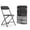 Black 6 Pack, variant on Dovov Plastic Folding Chair 4 Pack with Steel Frame, Portable Plastic Chairs Stackable Event Chair Commercial Seat, 550 lbs Capacity, White
