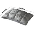 thumbnail image 3 of Soft Quilted Down Alternative Pillow for Sleeping Plush Hypoallergenic Bed Pillow with Comfortable Support for Back Stomach Sleeper Gray 26" X 17" X 5", 3 of 6