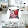 thumbnail image 5 of BANET 2 Pack Waterproof Outdoor Valentines Day Checke Throw Pillow Cases Farmhouse Decorations Double Sided 18x18in, 5 of 7
