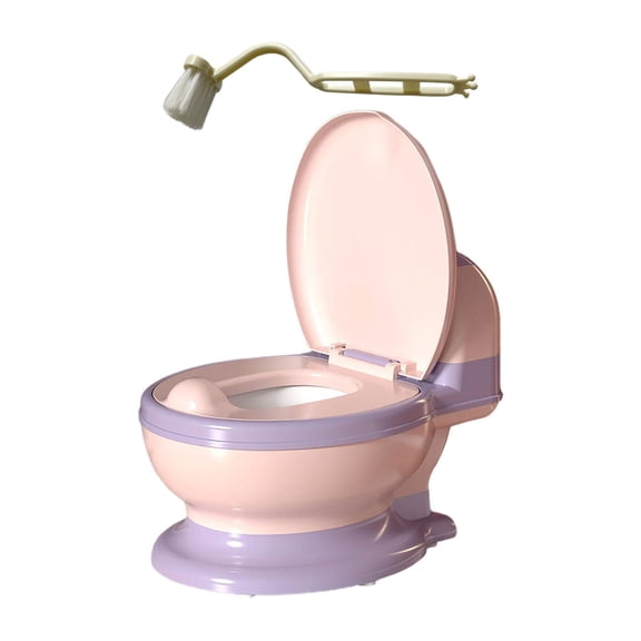Orinal de entrenamiento para ir al baño, orinal extraíble con compartimento para toallitas, entrenamiento de transición Asiento PP Rosa