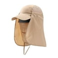 thumbnail image 1 of Sombrero para el sol Qarigey con solapa para el cuello y la cara color Beige, 1 of 6