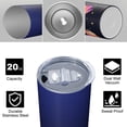 thumbnail image 4 of Butterfly 20 Oz Stainless Steel Skinny Tumbler – Vacuum Insulated Slim Travel Cup with Lid & Stainless Steel Straw, 360° Full Wrap Printed Tumbler for Home, Office & Outdoor Use, Spring, 4 of 6