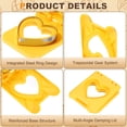 thumbnail image 3 of Uxcell Crustless Sandwich Cutter, Heart-Shape Uncrustable Sandwich Maker Sealer Press Bread Cookie Cutter and Sealer for DIY Breakfast Lunch Afternoon Tea (Yellow), 3 of 7