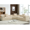 thumbnail image 6 of Oversized Curved Boucle Sofa / Cosy Seating for Spending Time Alone, 6 of 6