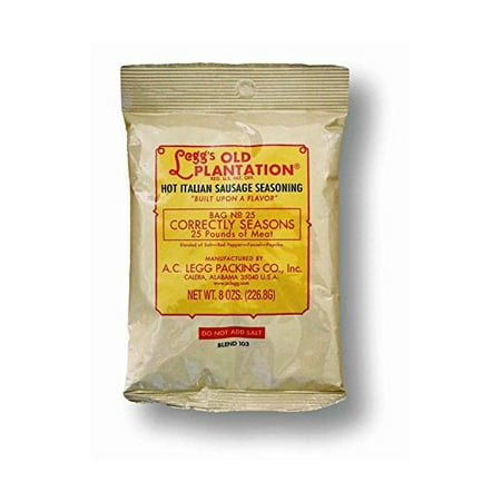 - A.C. Legg INC Hot Italian Sausage Seasoning