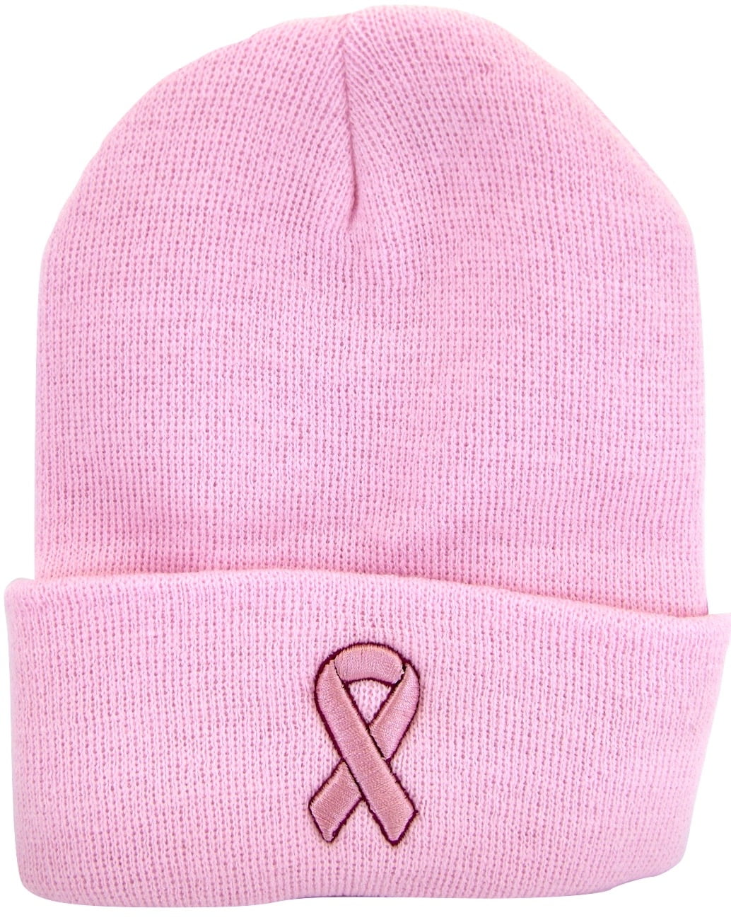 DLOAHJZH-Q Adult Unisex Love Pink Ribbon Breast Cancer Awareness Casual Knitted Hat