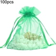 thumbnail image 1 of Yoone 100Pcs Solid Color Yarn Gift Bag Wedding Candy Lucky Pouch Storage Container, 1 of 6