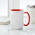 thumbnail image 4 of CafePress - NOT STEP DAD BUT BONUS DAD 2 Large Mug - 15 oz Ceramic Large White Novelty Mug, 4 of 4