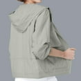 thumbnail image 3 of Summer Sun Jacket for Women Long Sleeve Outdoor Sun Protection Lightweight Breathable Zip Up Hooded Jackets Outerwear, 3 of 6